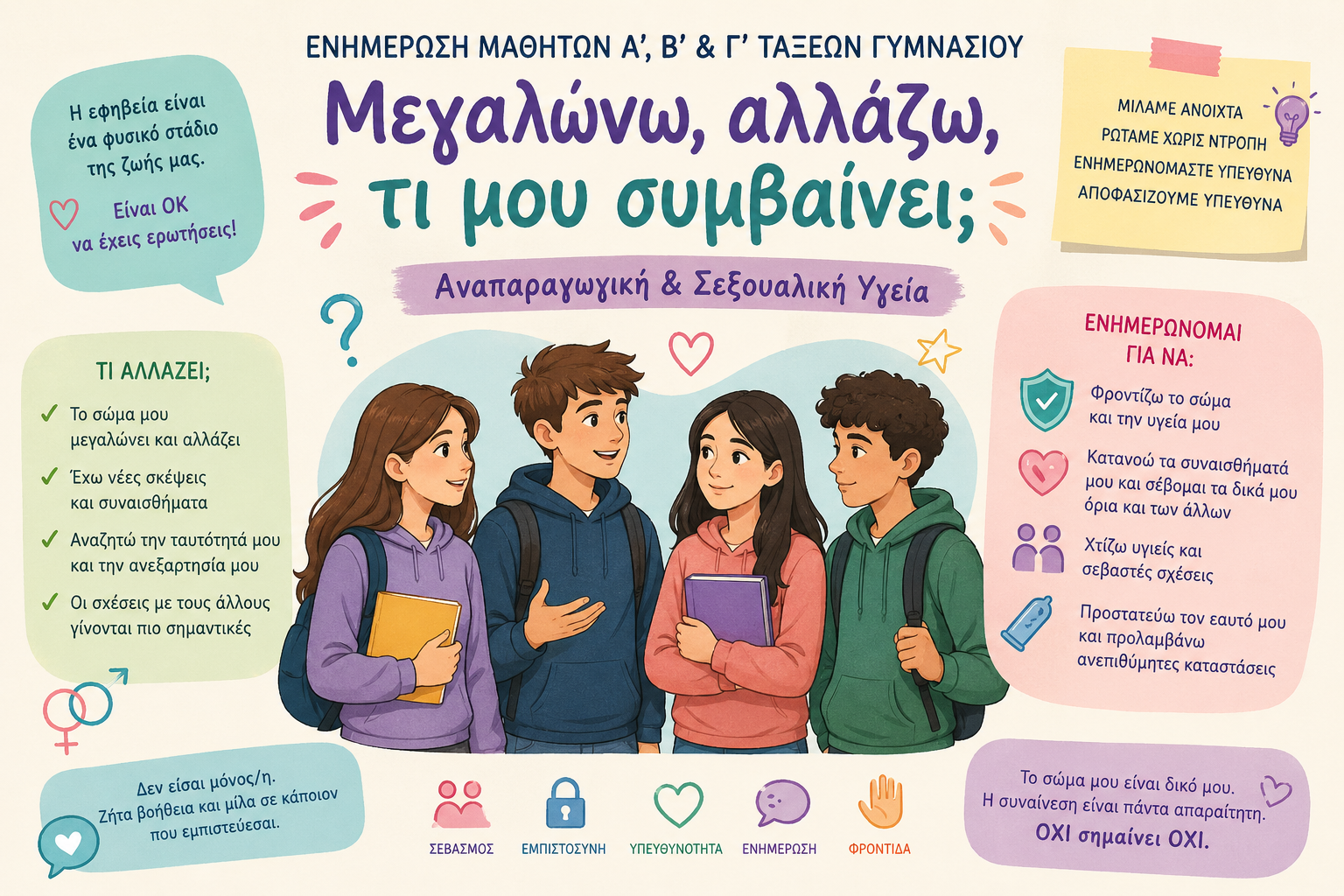 Eυχαριστήριο μήνυμα για δράση ενημέρωσης μαθητών